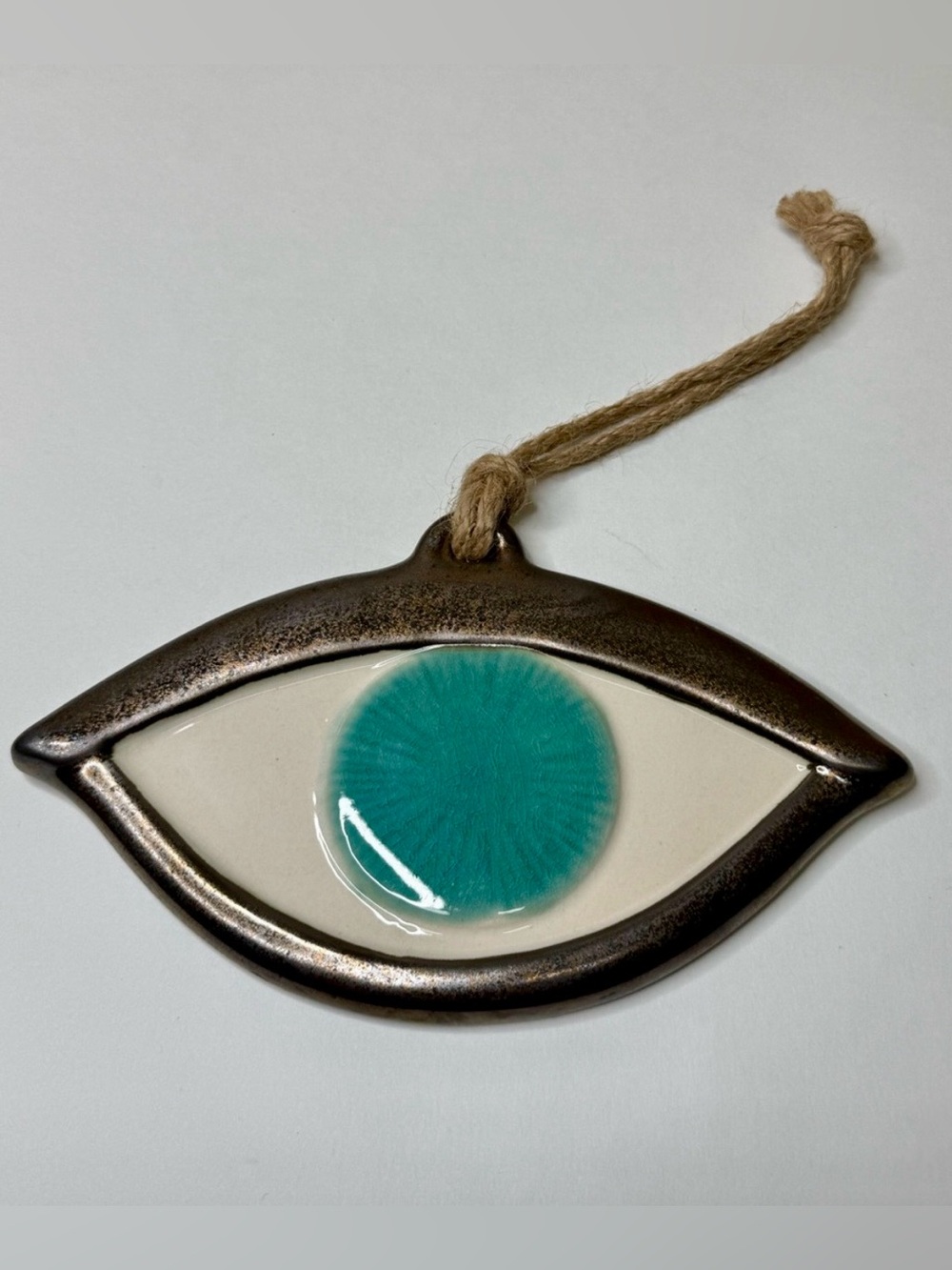 Anthropologie Ceramic Eye Protection Wall Hanging Art